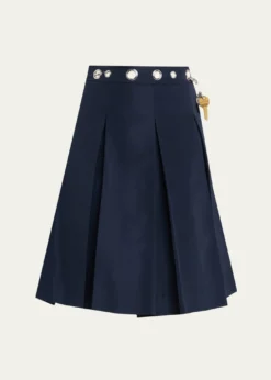 Marc JacobsSafety Pin Pleated Skirt