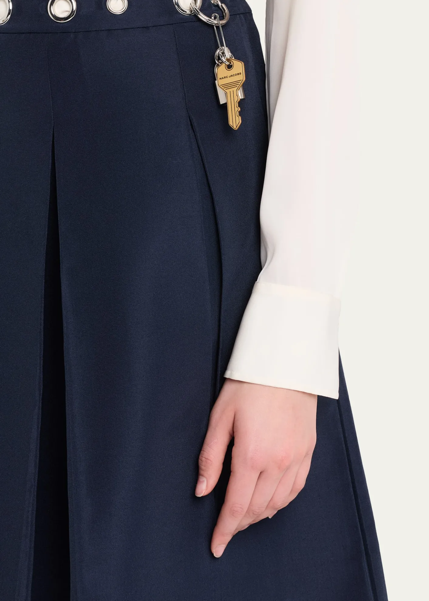 Marc JacobsSafety Pin Pleated Skirt