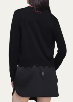 Marc JacobsScalloped Daisy Crewneck Cardigan