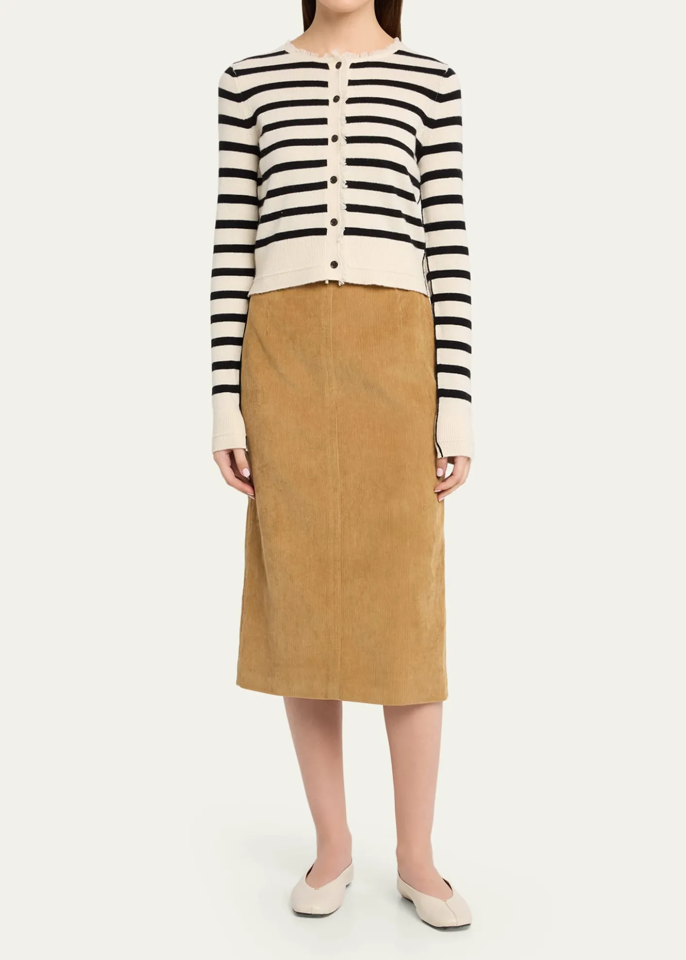 MARIA MCMANUSCorduroy Midi Pencil Skirt