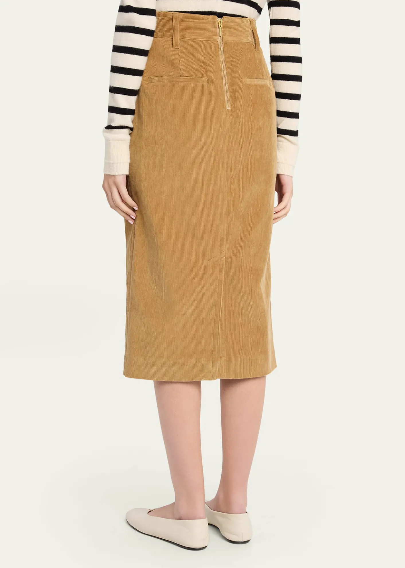 MARIA MCMANUSCorduroy Midi Pencil Skirt