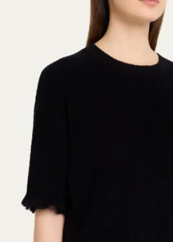 MARIA MCMANUSDrop-Shoulder Frayed Short-Sleeve T-Shirt