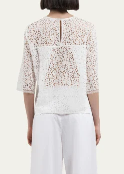 MARIA MCMANUSLace Short Sleeve T-Shirt