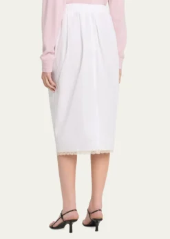 MARIA MCMANUSLace-Trim Midi Tulip Skirt