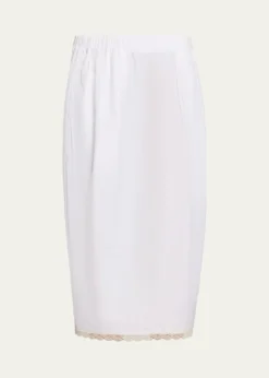 MARIA MCMANUSLace-Trim Midi Tulip Skirt