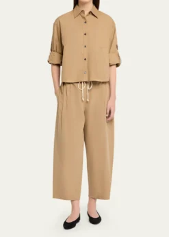 MARIA MCMANUSOrganic Cotton Cropped Button-Down Shirt