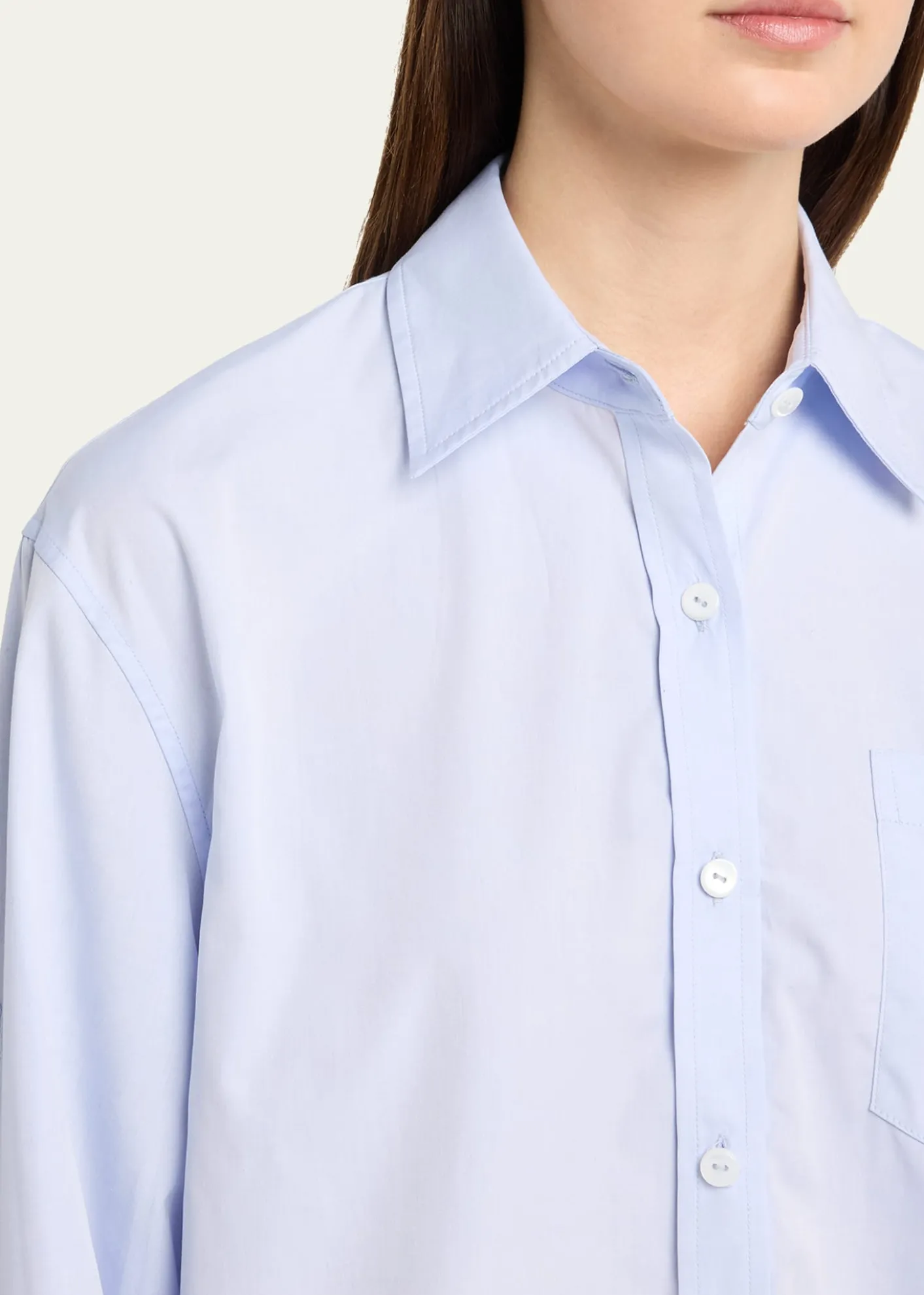 MARIA MCMANUSOrganic Cotton Cropped Button-Down Shirt