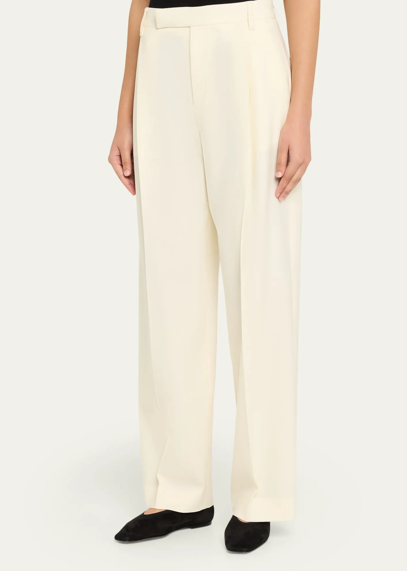 MARIA MCMANUSPleated Straight-Leg Trousers