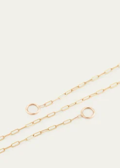 Marla Aaron14K Rose Gold Square Link Chain, 14"L