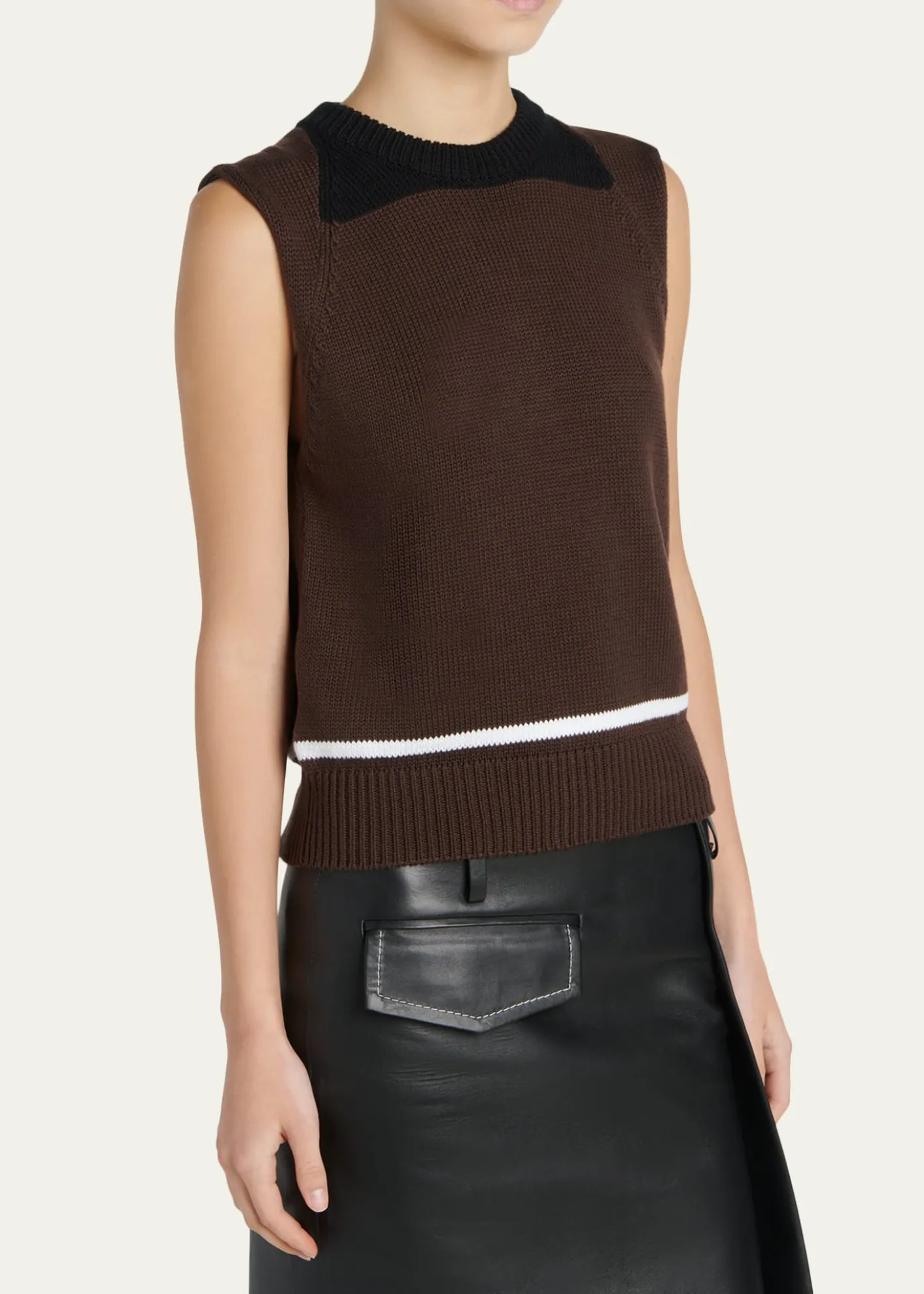 MarniCrewneck Sleeveless Sweater