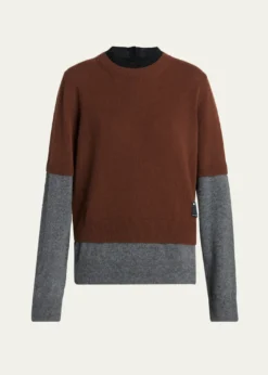 MarniDouble-Layered Cashmere Sweater
