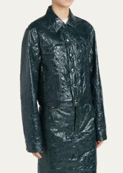 MarniGlossy Crinkled Jacker