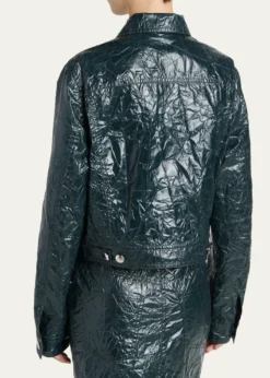 MarniGlossy Crinkled Jacker