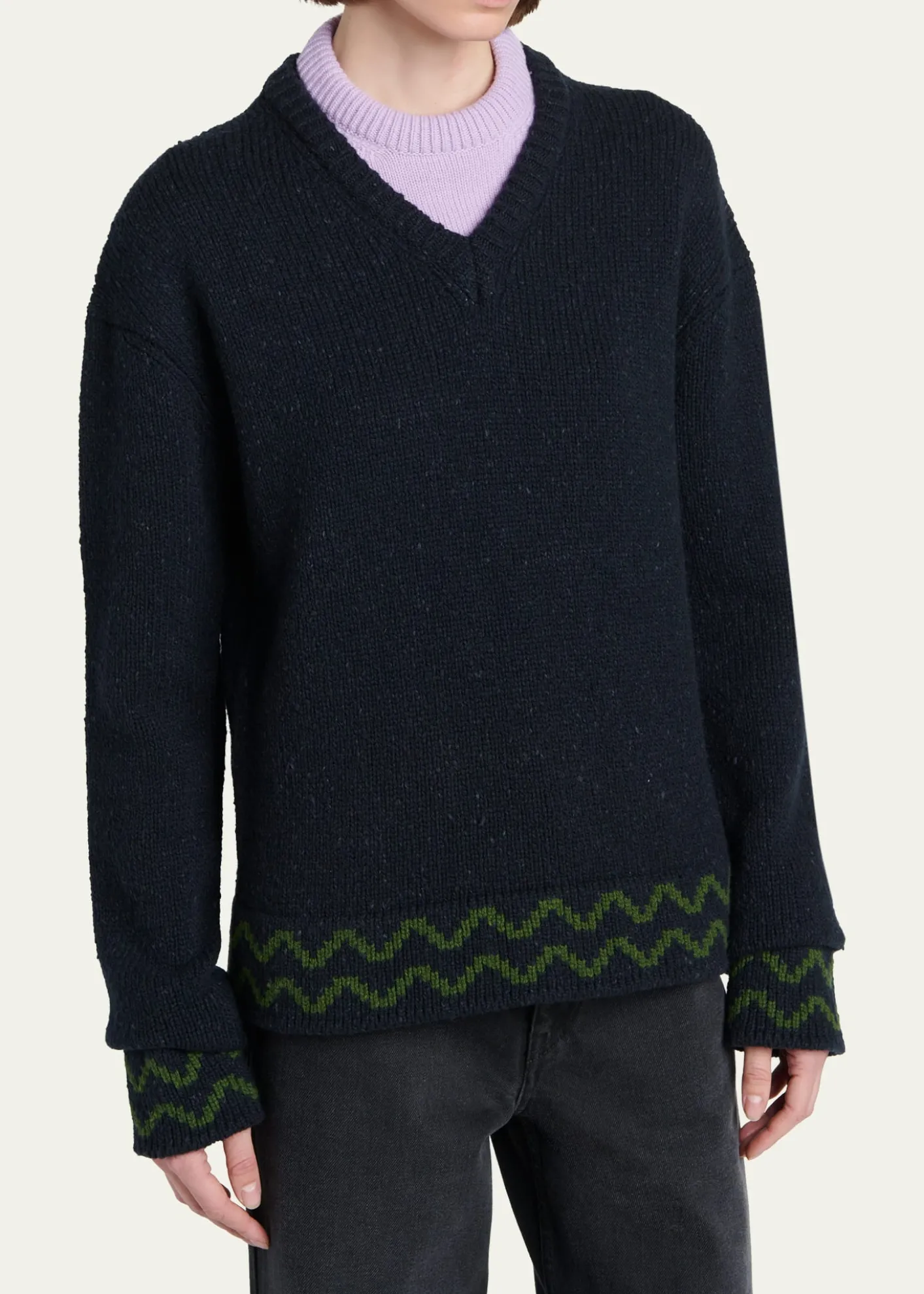 MarniLayered Wool Sweater