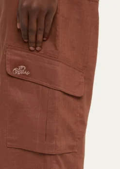 MarniMen's Linen Wide-Leg Cargo Pants