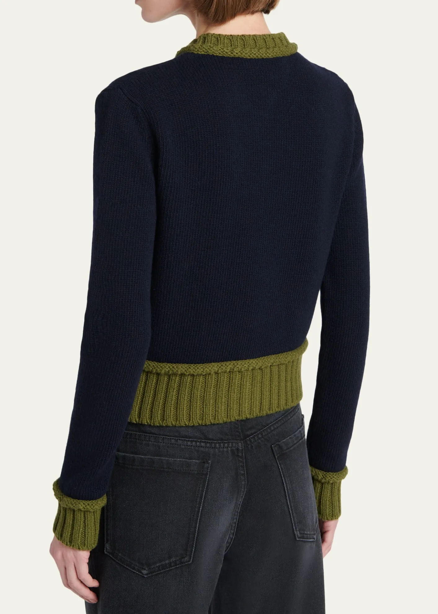 MarniWool-Blend Contrast-Trim Cardigan