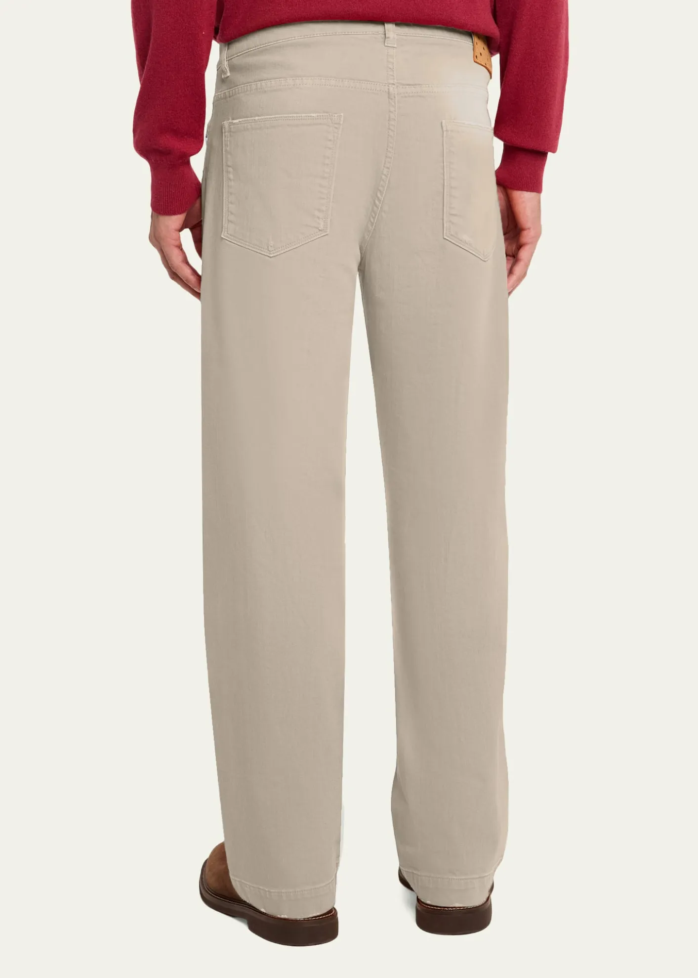 Massimo AlbaMen's Cotton Bull Straight Leg Five-Pocket Pants