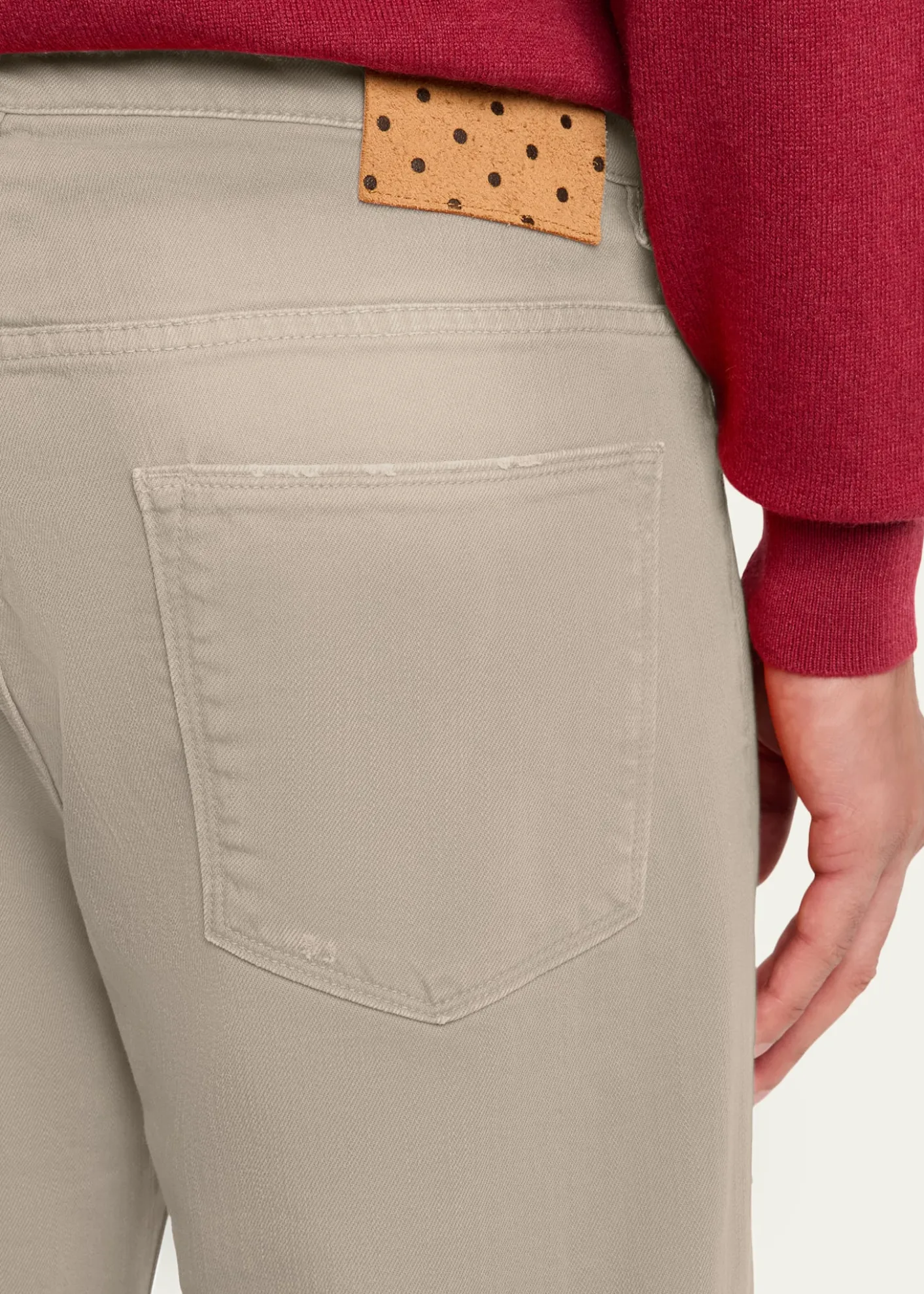 Massimo AlbaMen's Cotton Bull Straight Leg Five-Pocket Pants