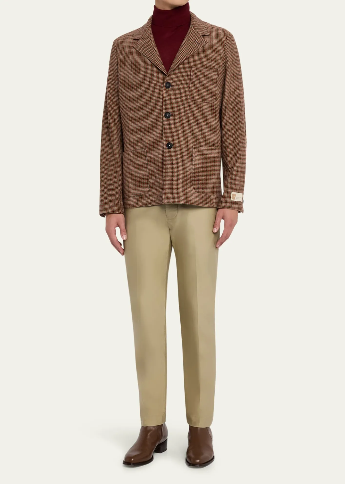 Massimo AlbaMen's Gstaad Wool Nehru Jacket