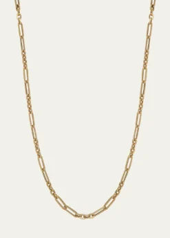 Maura Green Jewelry14K Yellow Gold Semi-Hollow Fancy Link Chain Necklace, 20"