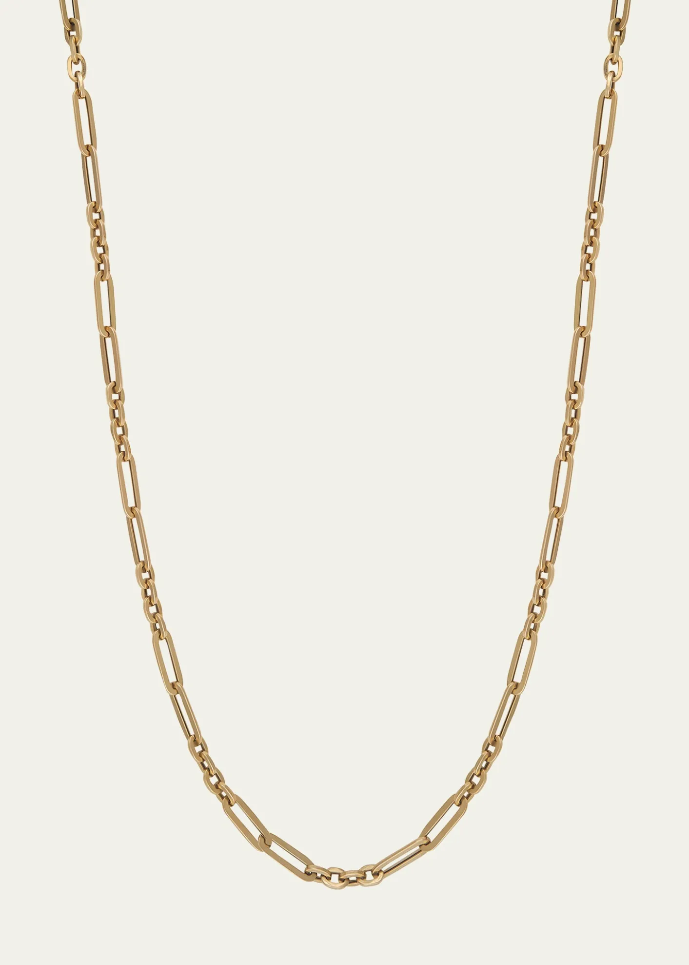 Maura Green Jewelry14K Yellow Gold Semi-Hollow Fancy Link Chain Necklace, 20"