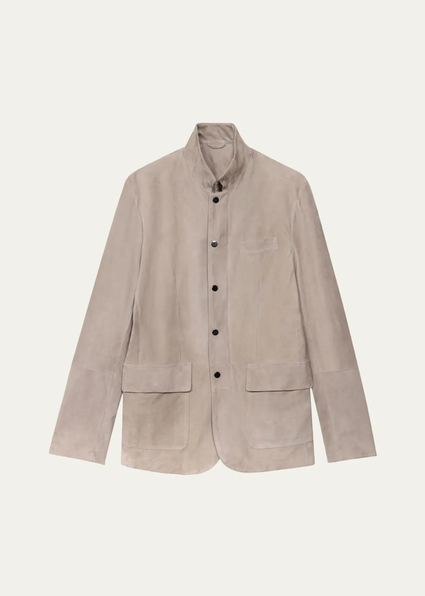 Maurizio BaldassariMen's Suede Five-Snap Jacket