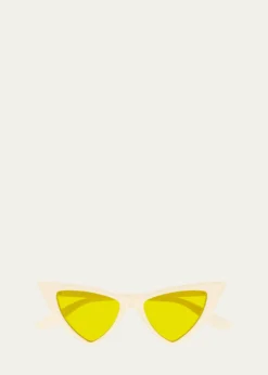 McQueenAM0518S Cat-Eye Recycled Acetate Sunglasses