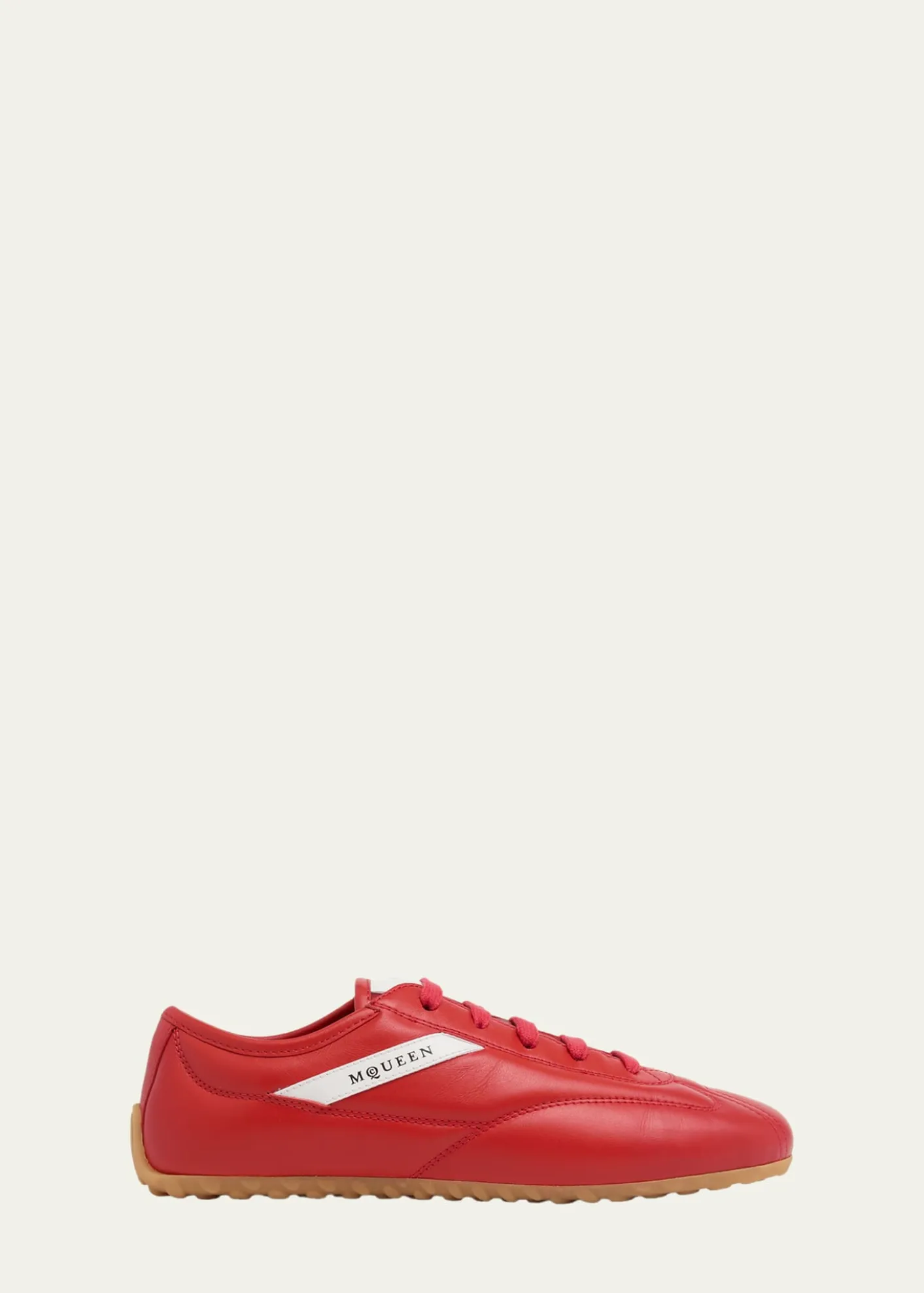 McQueenBox Leather Low-Top Sneakers