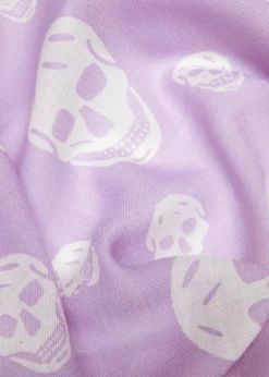 McQueenClassic Skull Wool Scarf