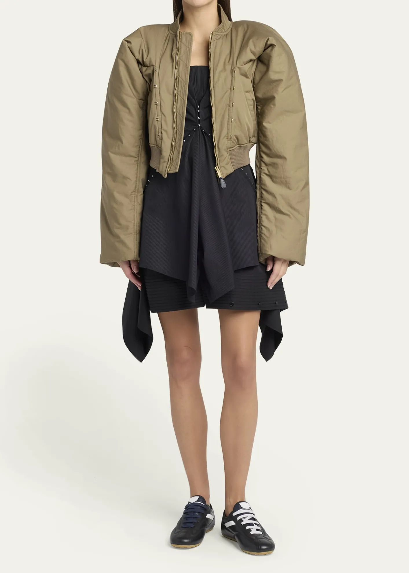 McQueenCropped Bomber Jacket