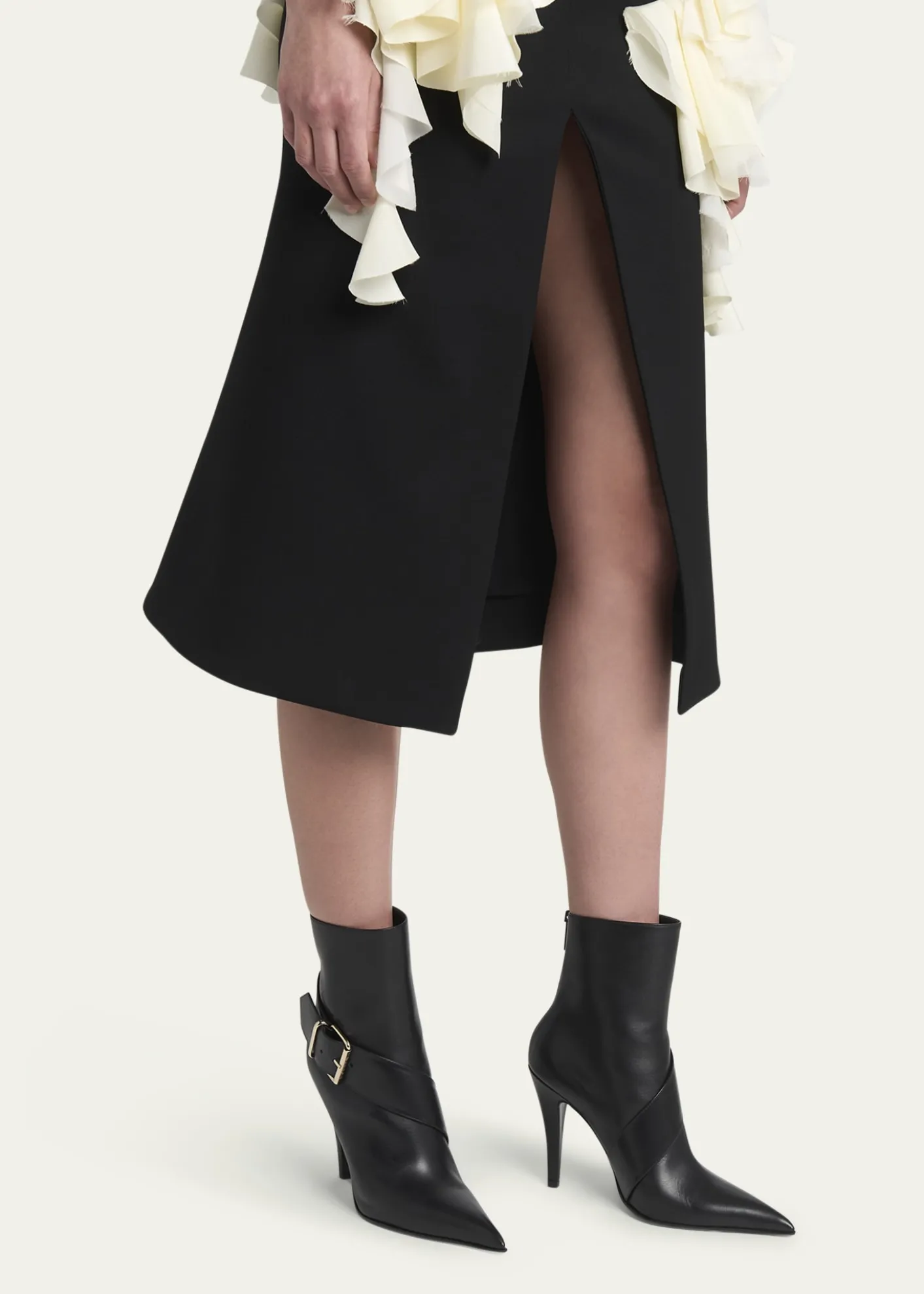 McQueenHeron Buckle Leather Ankle Booties