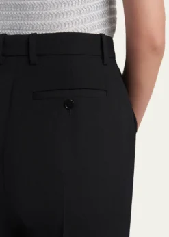 McQueenHigh-Rise Straight-Leg Wool Trousers