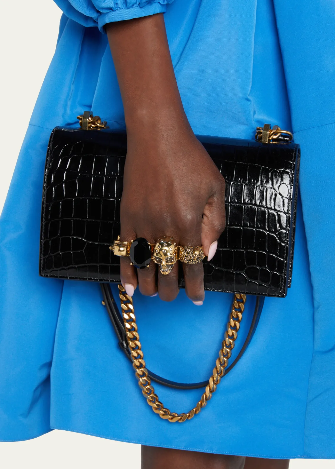McQueenJeweled Satchel Bag