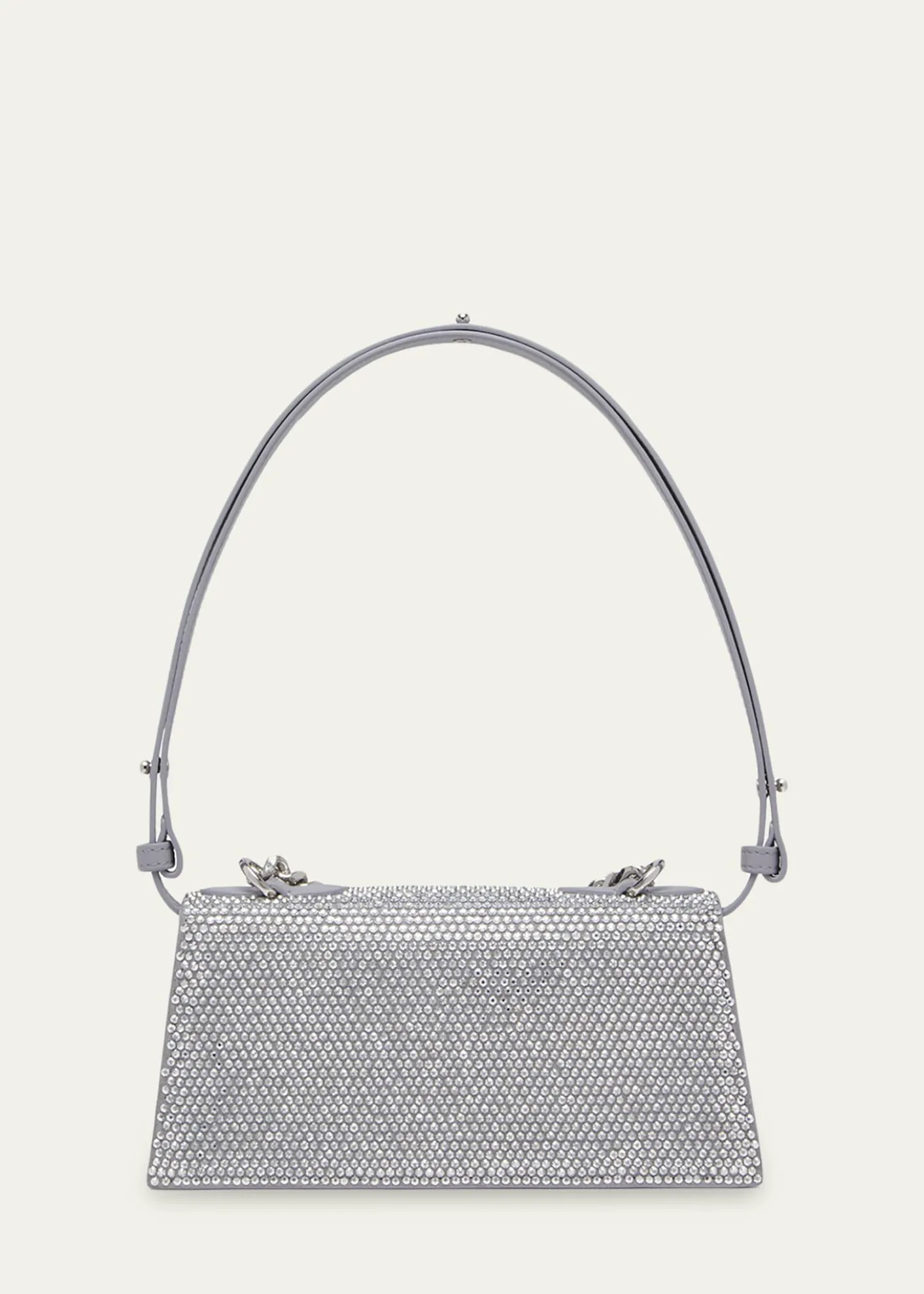 McQueenJewelled Rhinestone Leather Shoulder Bag