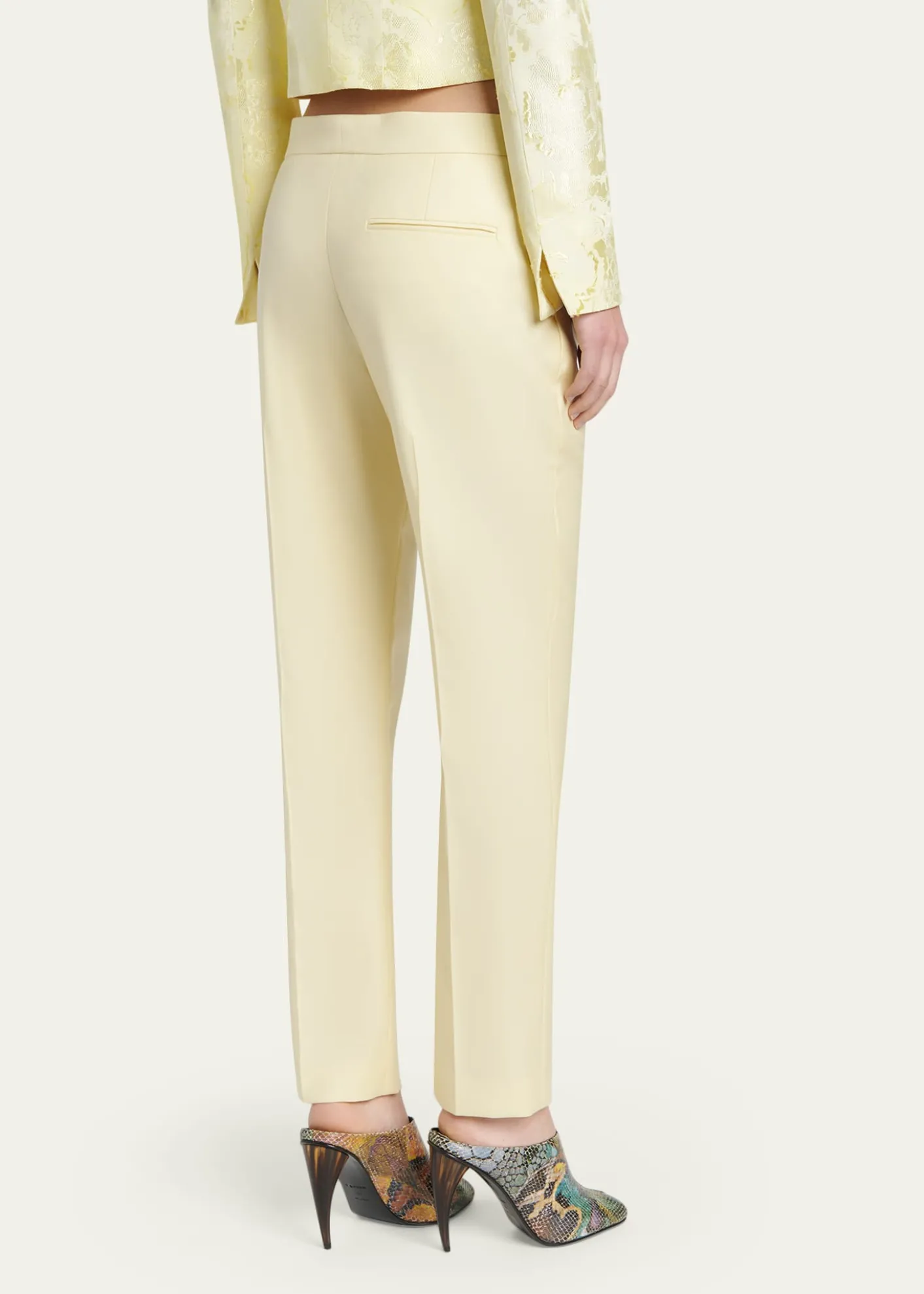McQueenLow-Rise Cigarette Trousers