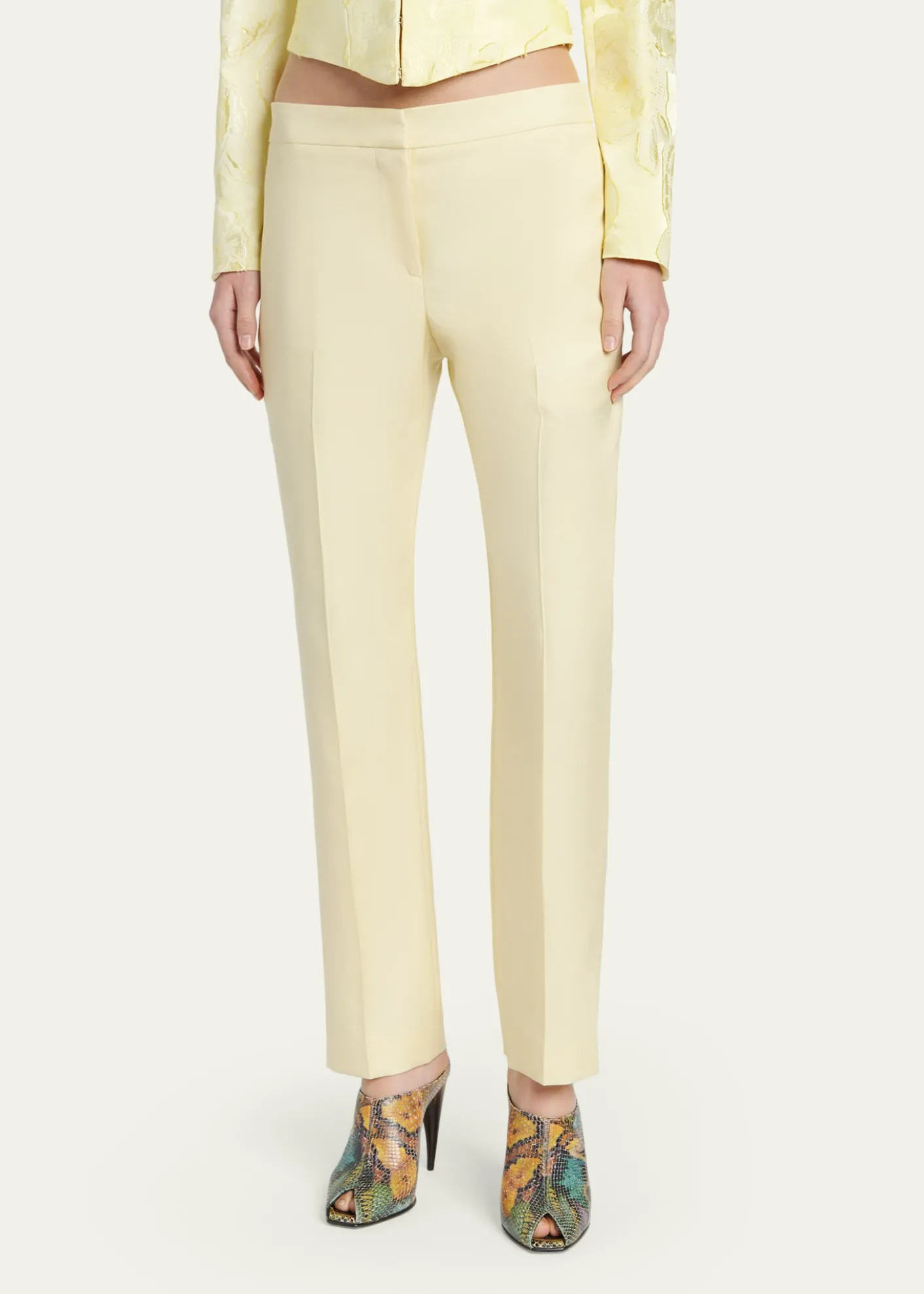 McQueenLow-Rise Cigarette Trousers