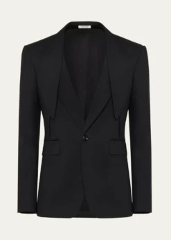 McQueenMen's Lapel-Collar Sport Coat