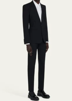 McQueenMen's Lapel-Collar Sport Coat