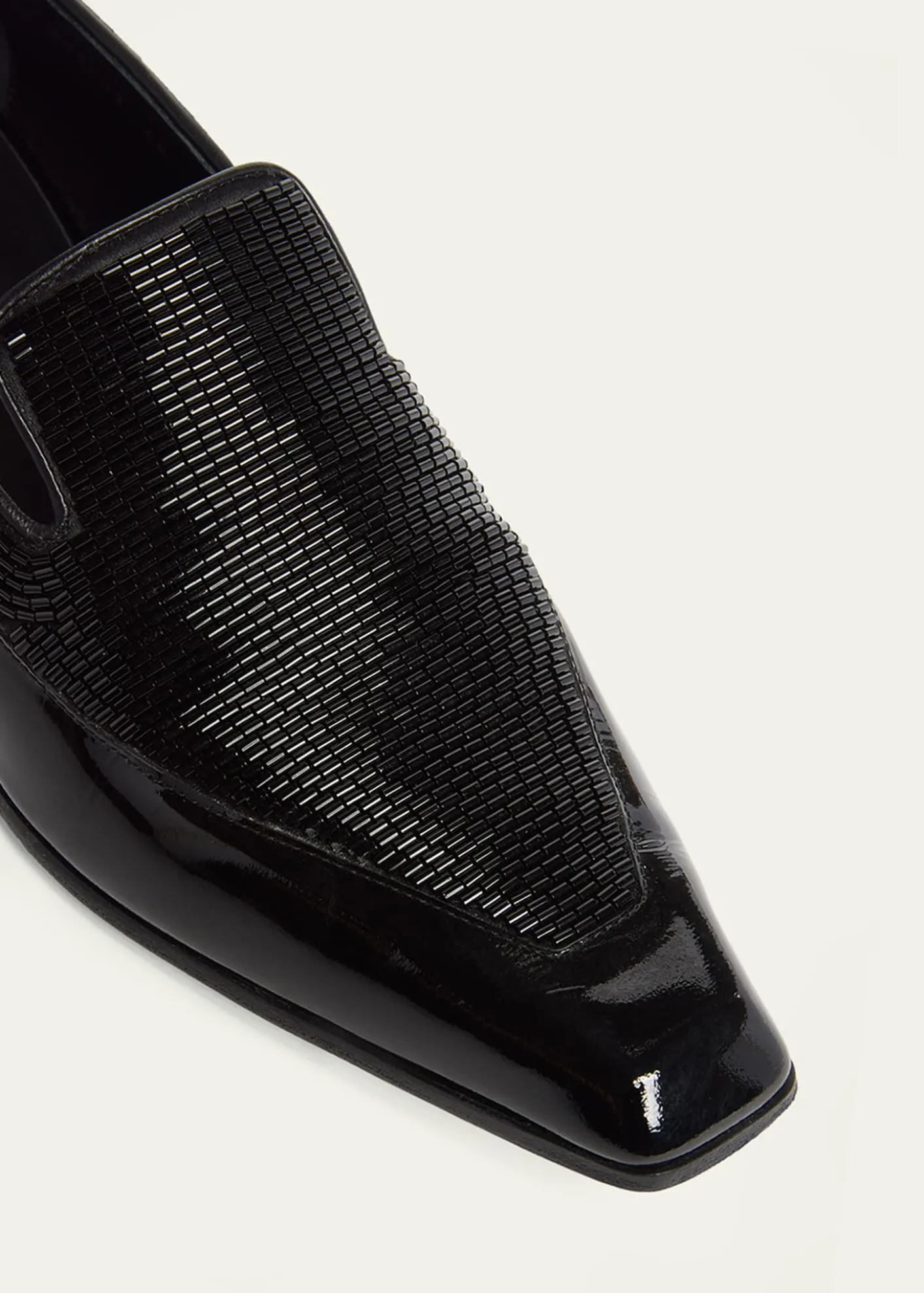McQueenMen's Artie Beaded Leather Loafers
