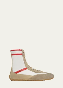 McQueenMen's Boxe Mixed Media High-Top Sneakers