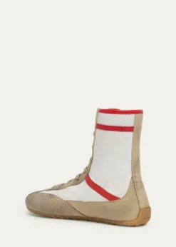 McQueenMen's Boxe Mixed Media High-Top Sneakers