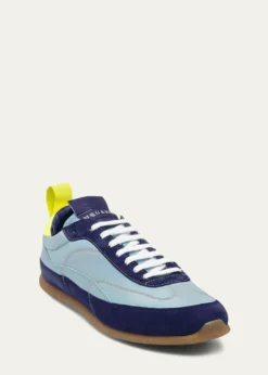 McQueenMen's EC1 Suede and Nylon Low-Top Trainers