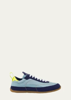 McQueenMen's EC1 Suede and Nylon Low-Top Trainers