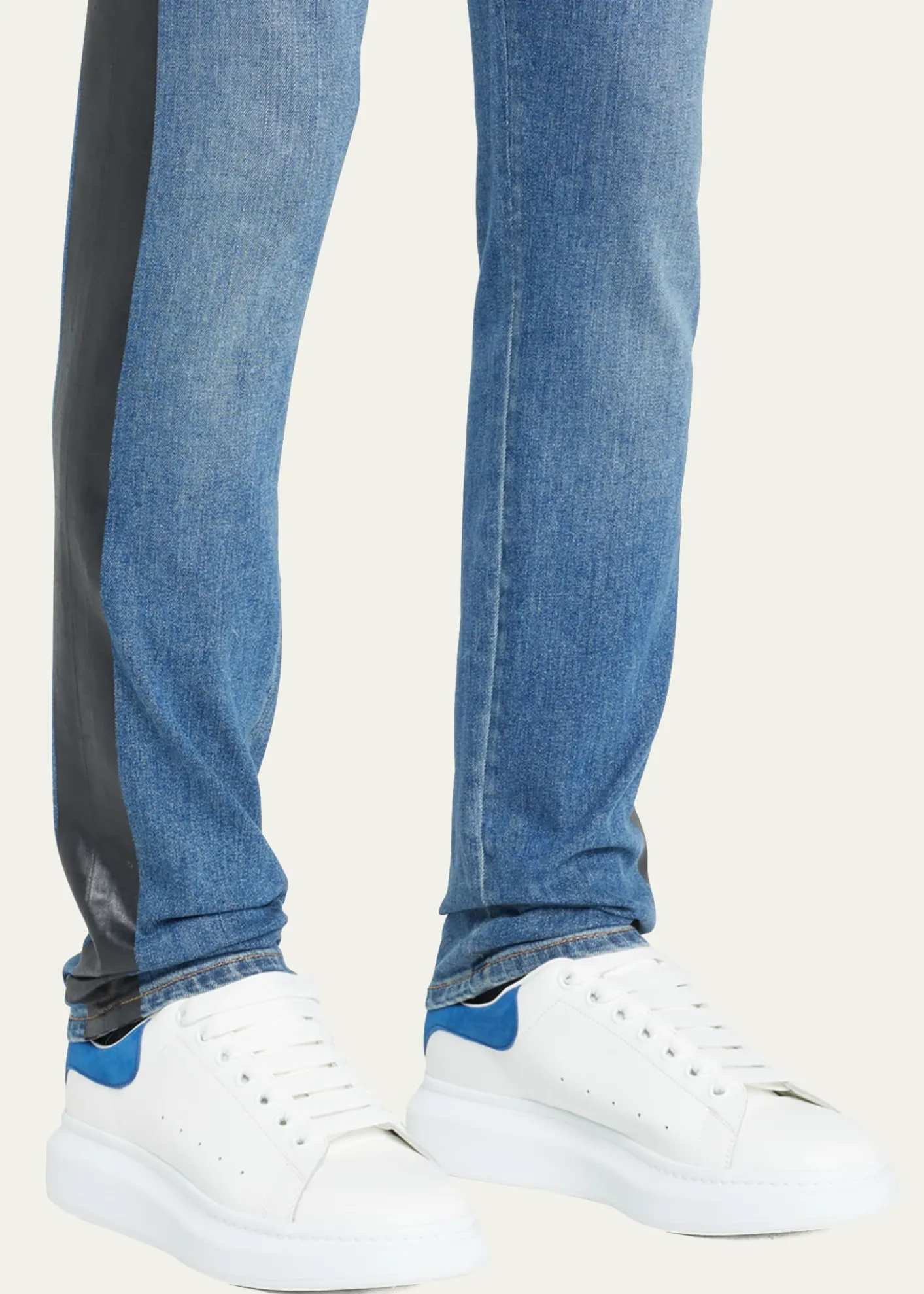 McQueenMen's Leather & Suede Oversized Sneakers