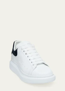 McQueenMen's Oversized Suede-Backstay Leather Sneakers