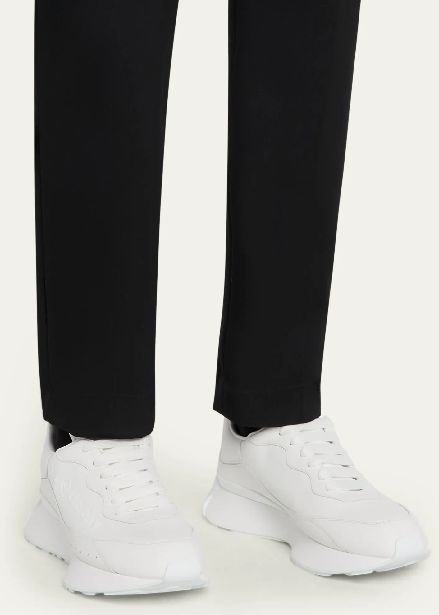 McQueenMen's Sprint Leather Runner Sneakers
