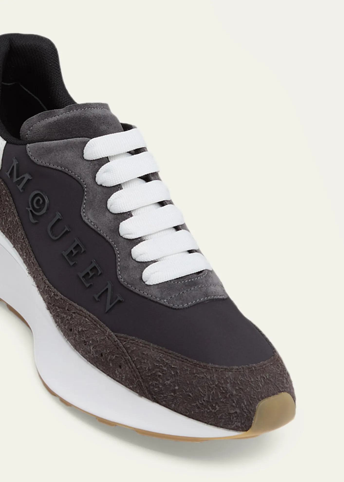 McQueenMen's Sprint Suede & Leather Runner Sneakers