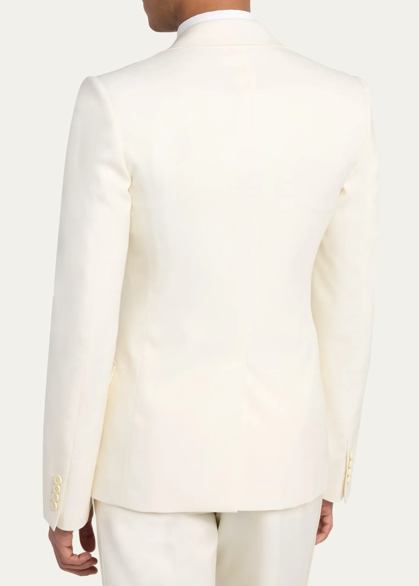 McQueenMen's Wool Pleated-Lapel Single-Breasted Dinner Jacket