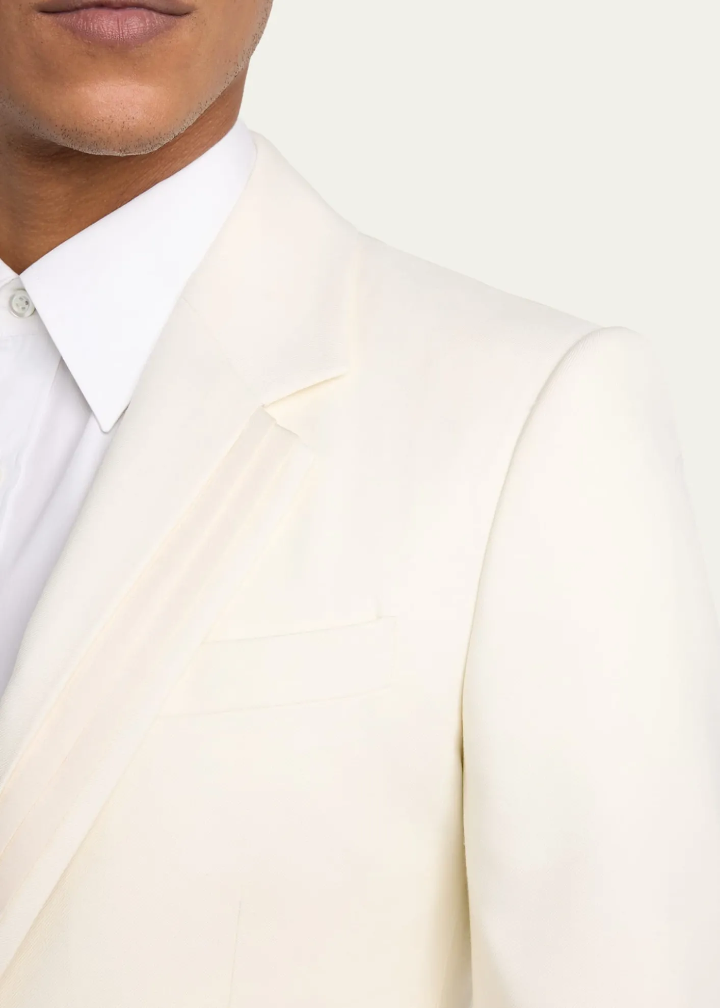 McQueenMen's Wool Pleated-Lapel Single-Breasted Dinner Jacket