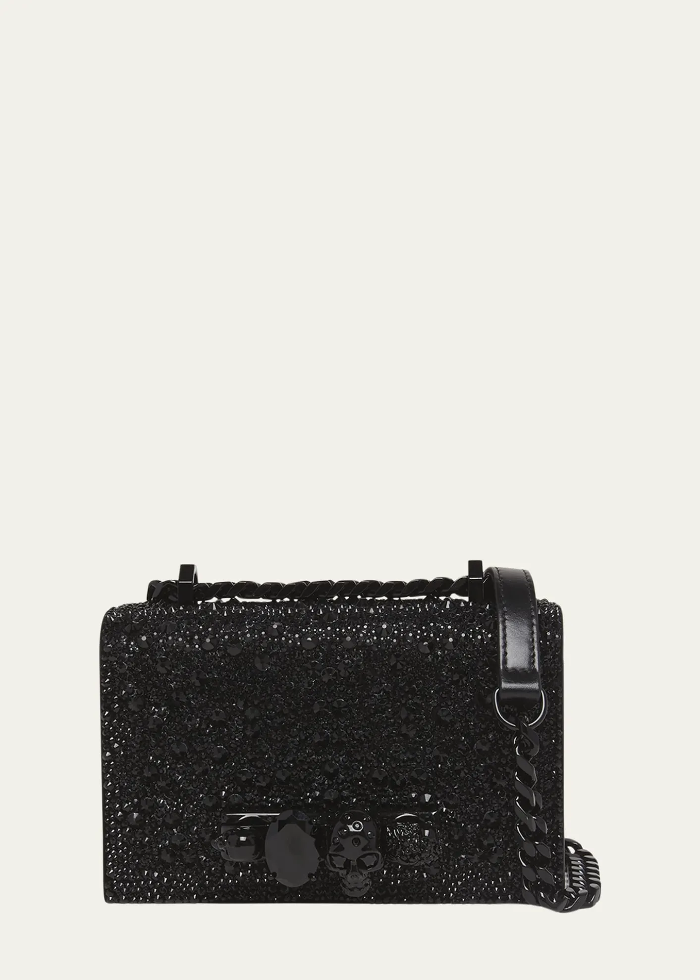McQueenMini Skull Jewel Chain Shoulder Bag